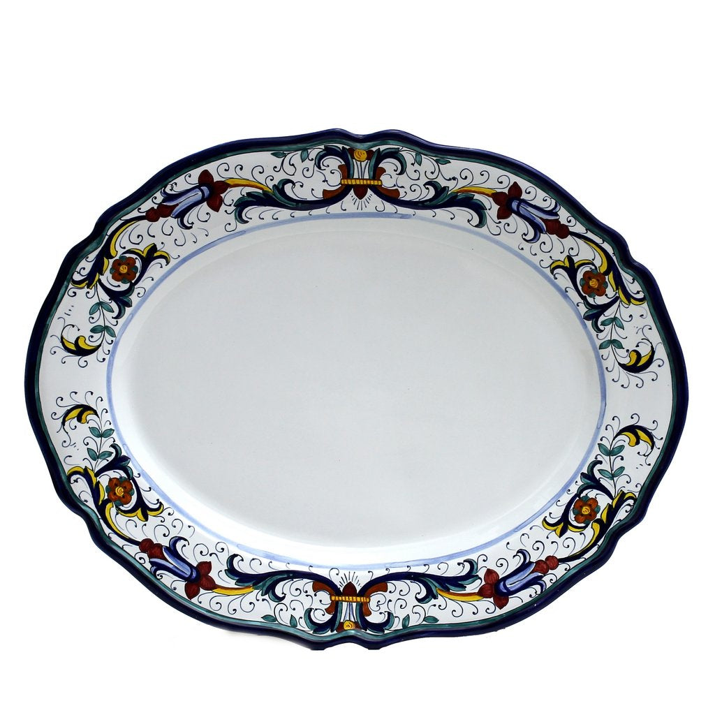 VECCHIA DERUTA: Large Oval Turkey Platter - Artistica.com