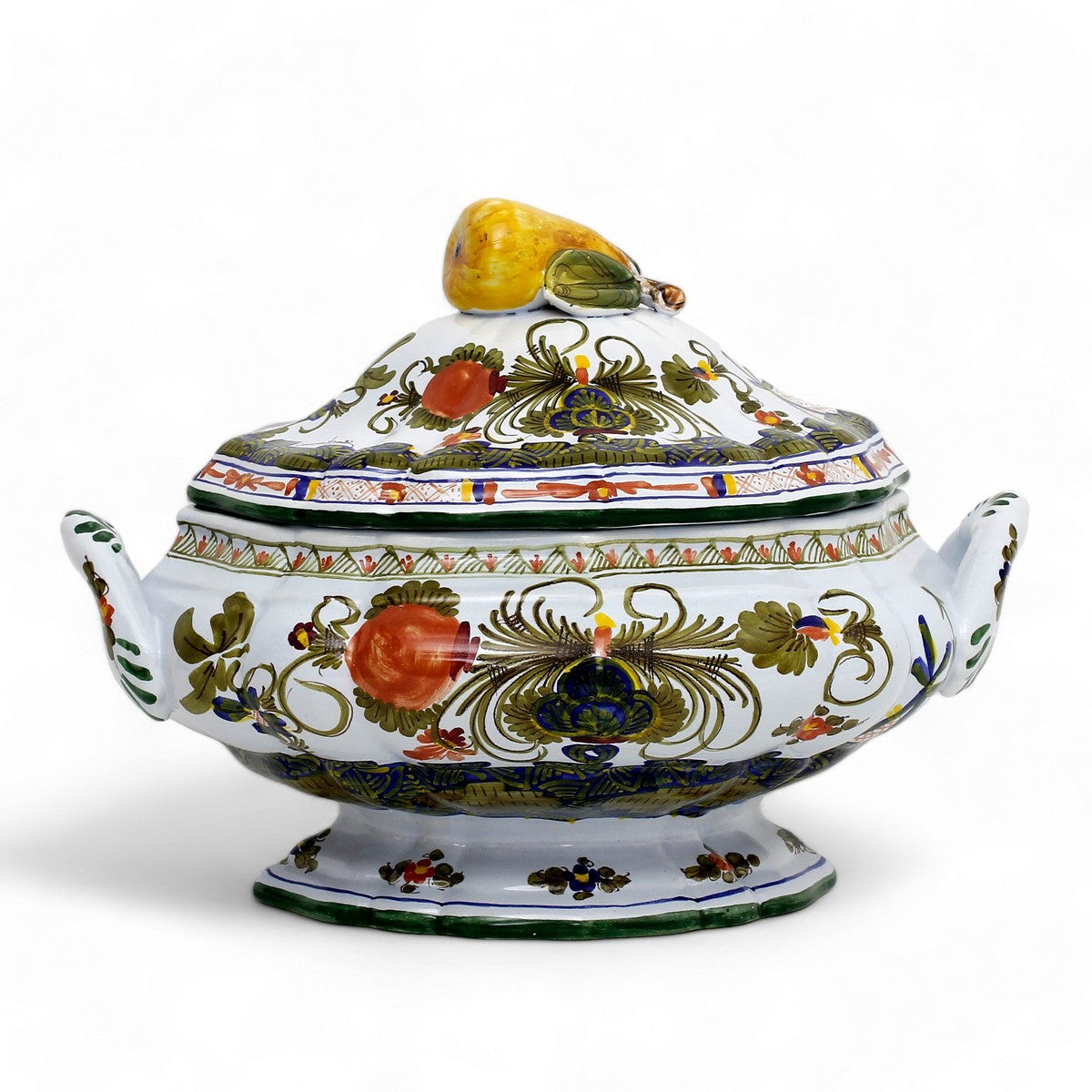 FAENZA-CARNATION: Oval Soup tureen