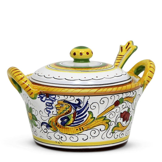 RAFFAELLESCO DELUXE: Covered Parmesan Cheese Bowl with Spoon