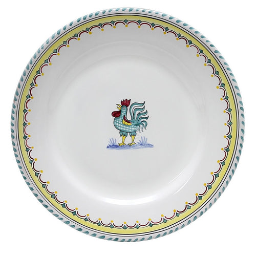 ORVIETO GREEN ROOSTER SIMPLE: Dinner Plate