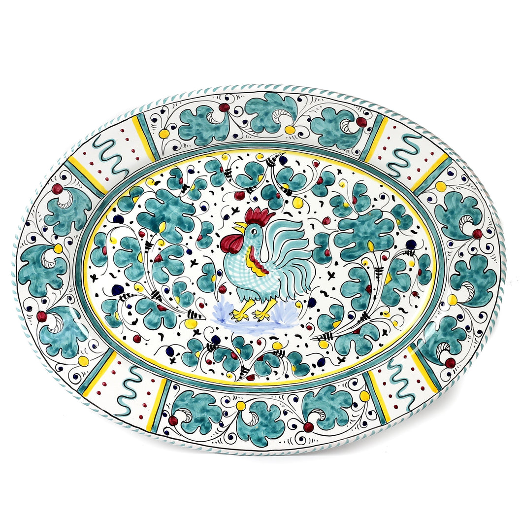 ORVIETO VERDE: Large Oval Platter