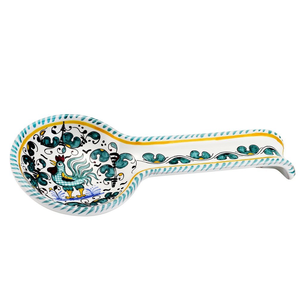 ORVIETO VERDE: Spoon Rest (Wall hung ready)