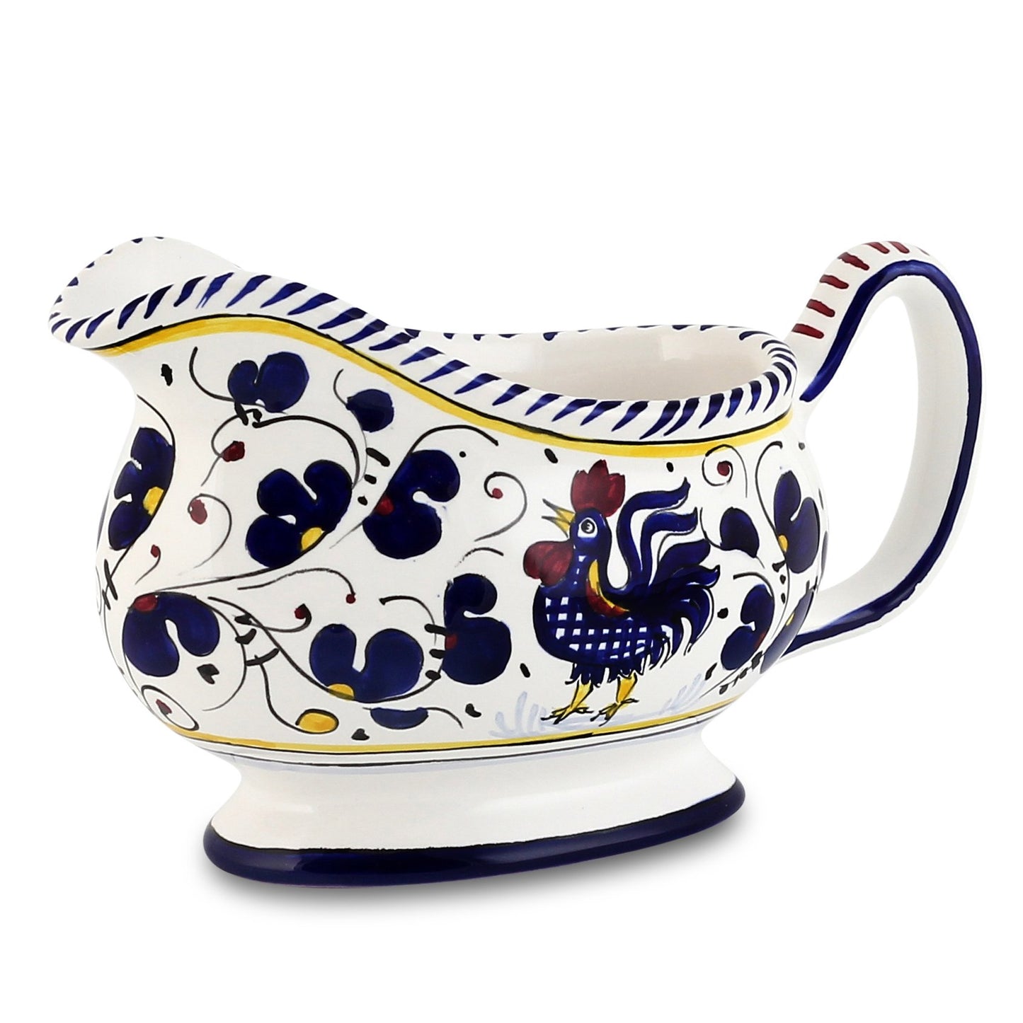 ORVIETO BLUE ROOSTER: Gravy Sauce boat