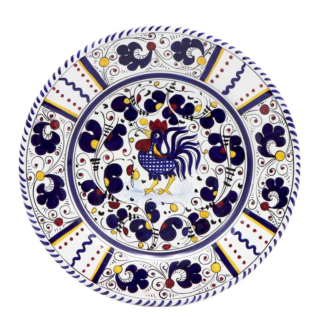 ORVIETO BLUE ROOSTER: Dinner Plate