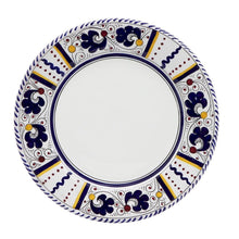 Load image into Gallery viewer, ORVIETO BLUE ROOSTER: Coupe Pasta Soup Bowl (White Center)