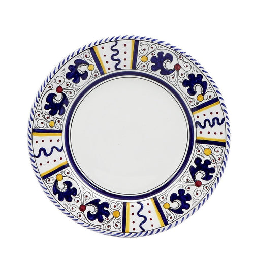 ORVIETO BLUE ROOSTER: Salad Plate (White Center)