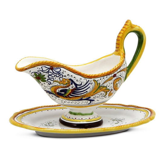 RAFFAELLESCO: Gravy Sauce Boat with Tray